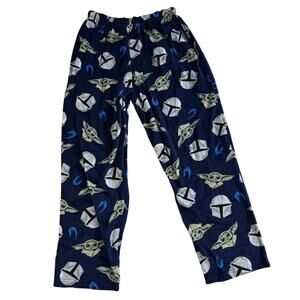 Star Wars The Mandalorian Men's Grogu Baby Yoda Sleep Pants Blue